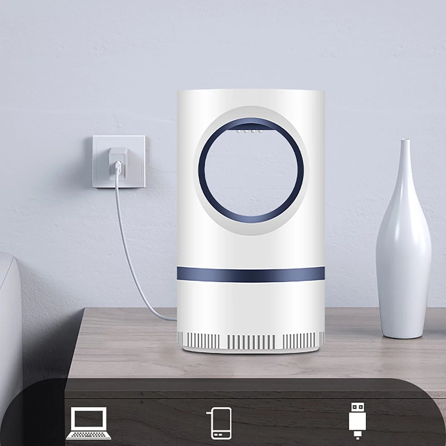 Verpetridure™ SilentZap Pro – Electric Mosquito Killer Lamp with Suction Trap for Indoor & Outdoor Protection