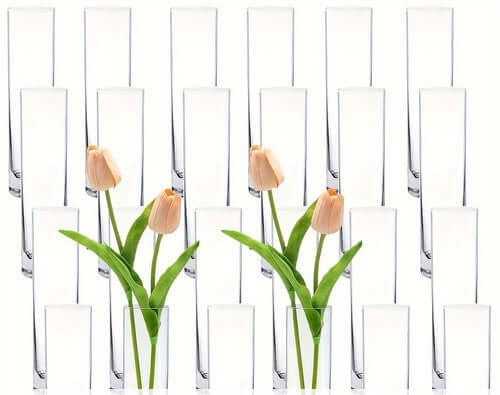 Libbey 2824 7.5" Cylinder Bud Vase Bulk, Case of 24-1