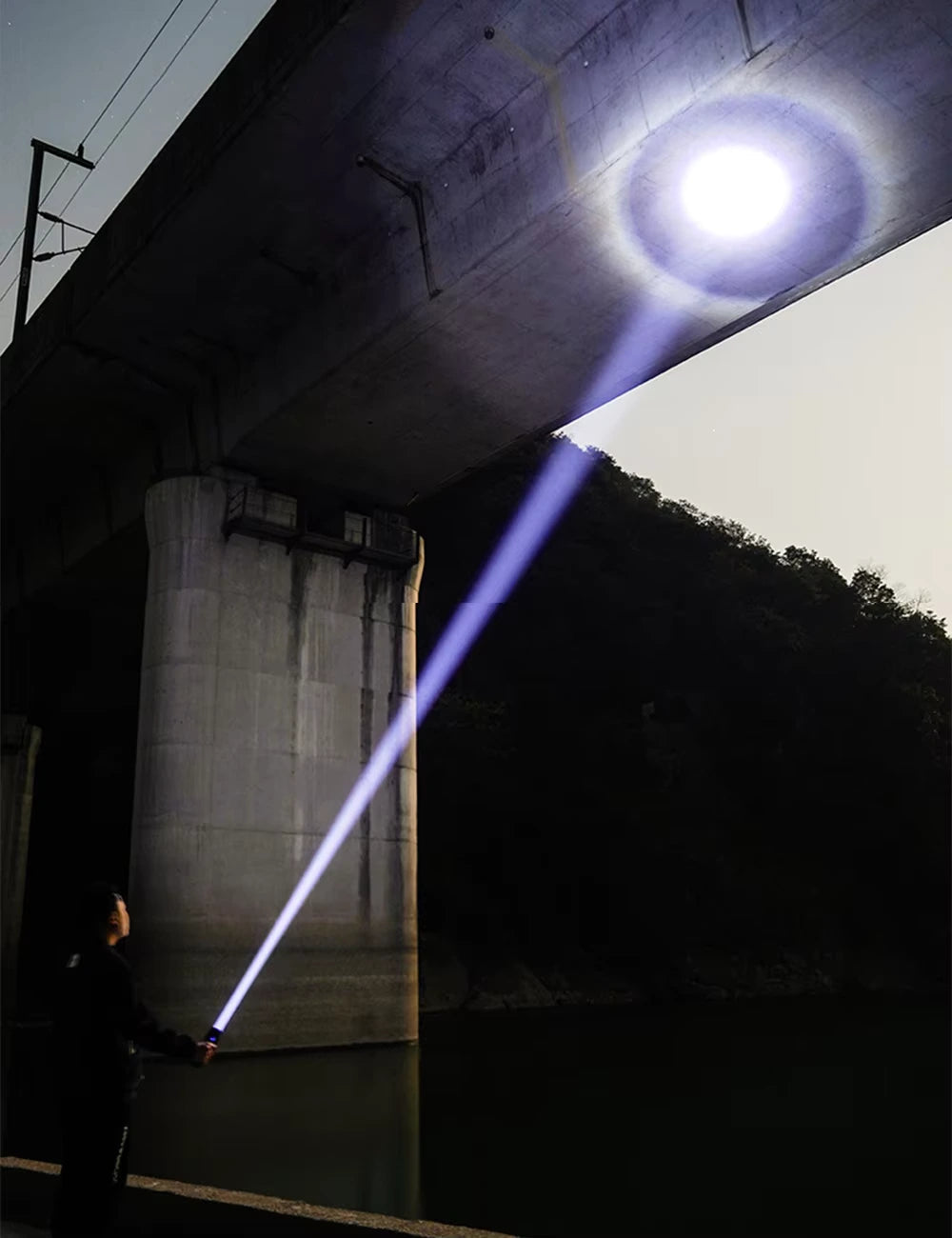 Rechargeable Zoomable LED Flashlight