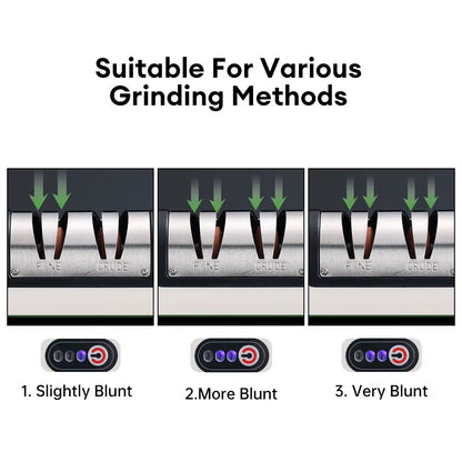 SharpPro™ USB Rechargeable Electric Knife Sharpener – Fast & Adjustable Sharpener for Knives, Scissors, and Grinders