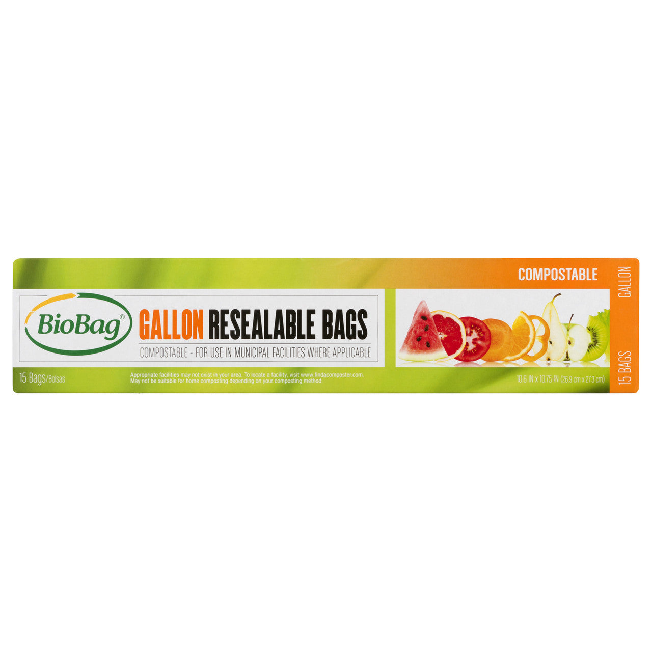 BIOBAG GALLON RESEAL BAG ( 12 X 15 CT   )-0