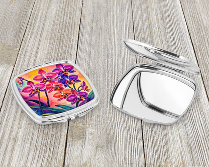 Colorful Orchids Compact Mirror-2