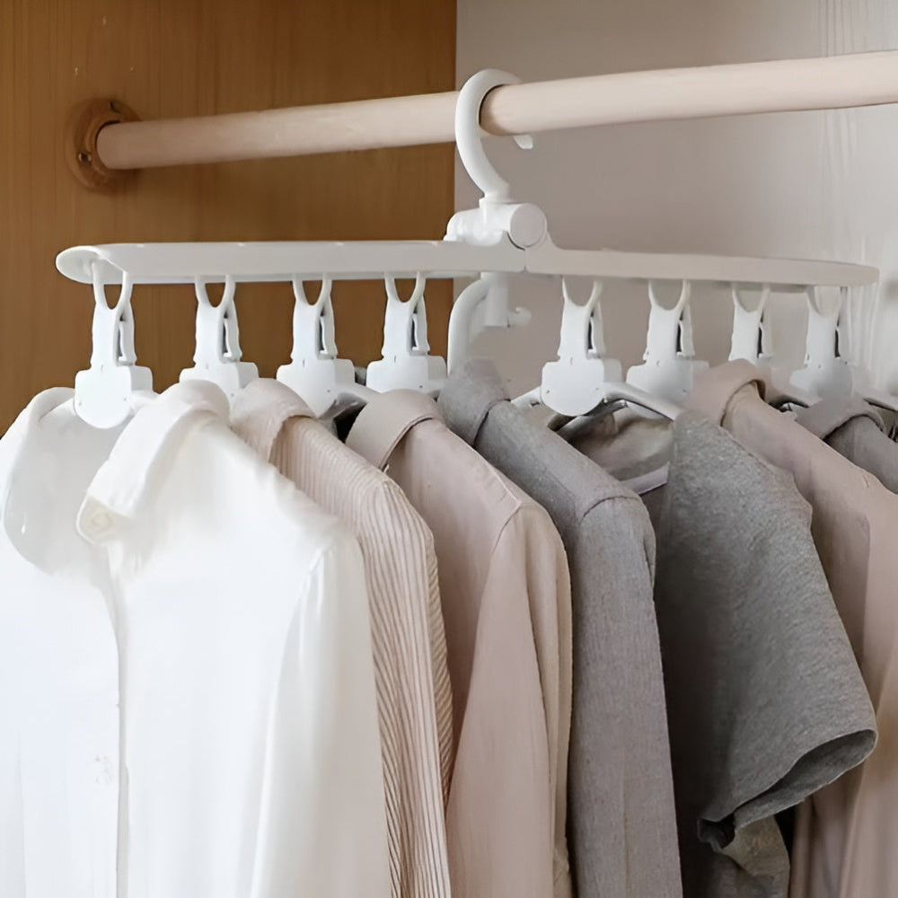 MagicFold™ 360° Rotating Hanger – Dry, Store & Save Space Like Never Before!