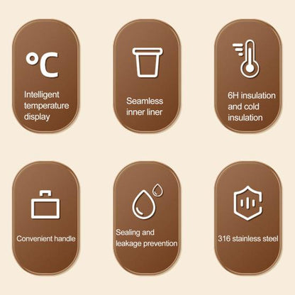 Smart Thermos Vacuum Flask with LED Display